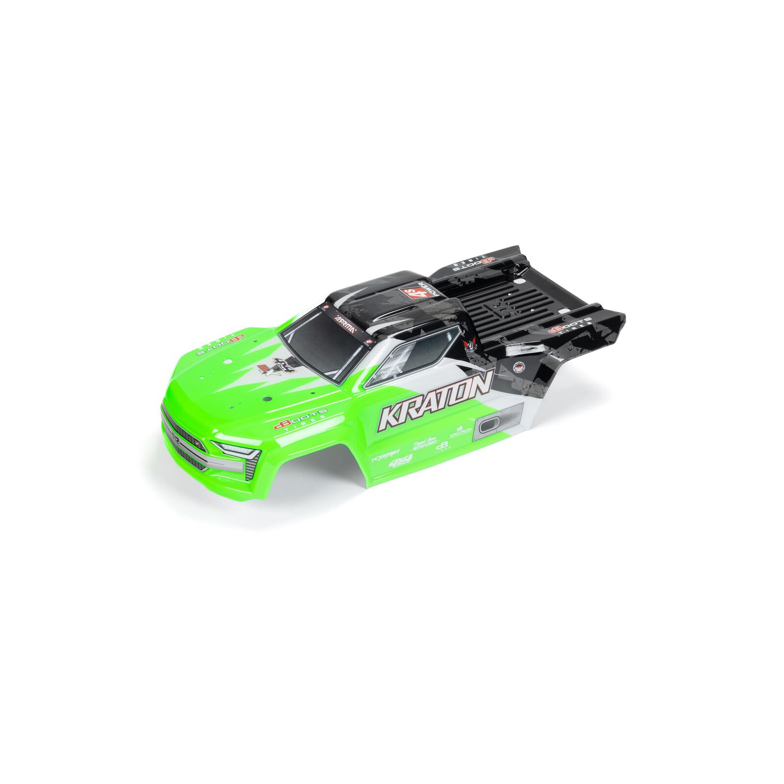 Painted Decaled Trimmed Body, Green/Black: Kraton 4x4