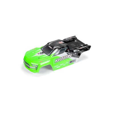 Painted Decaled Trimmed Body, Green/Black: Kraton 4x4 Painted Decaled Trimmed Body, Green/Black: Kraton 4x4