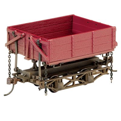 On30 Spectrum Wood Side Dump Car, Red (3) On30 Spectrum Wood Side Dump Car, Red (3)