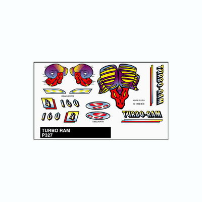 Stick-On Decals, Turbo Ram Stick-On Decals, Turbo Ram