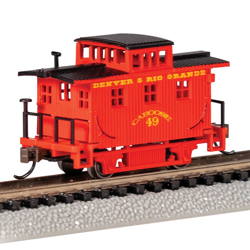 OLD-TIME BOBBER CABOOSE - DENVER & RIO GRANDE&trade; #49 - N Scale