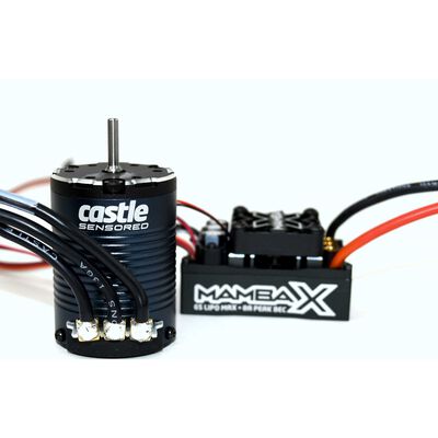 Mamba X Waterproof ESC/1406-2850Kv Sensored Brushless Motor Combo: 4mm Bullet Mamba X Waterproof ESC/1406-2850Kv Sensored Brushless Motor Combo: 4mm Bullet