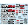 Decal Sheet, 1/10 Team Associated RC10SC6.4