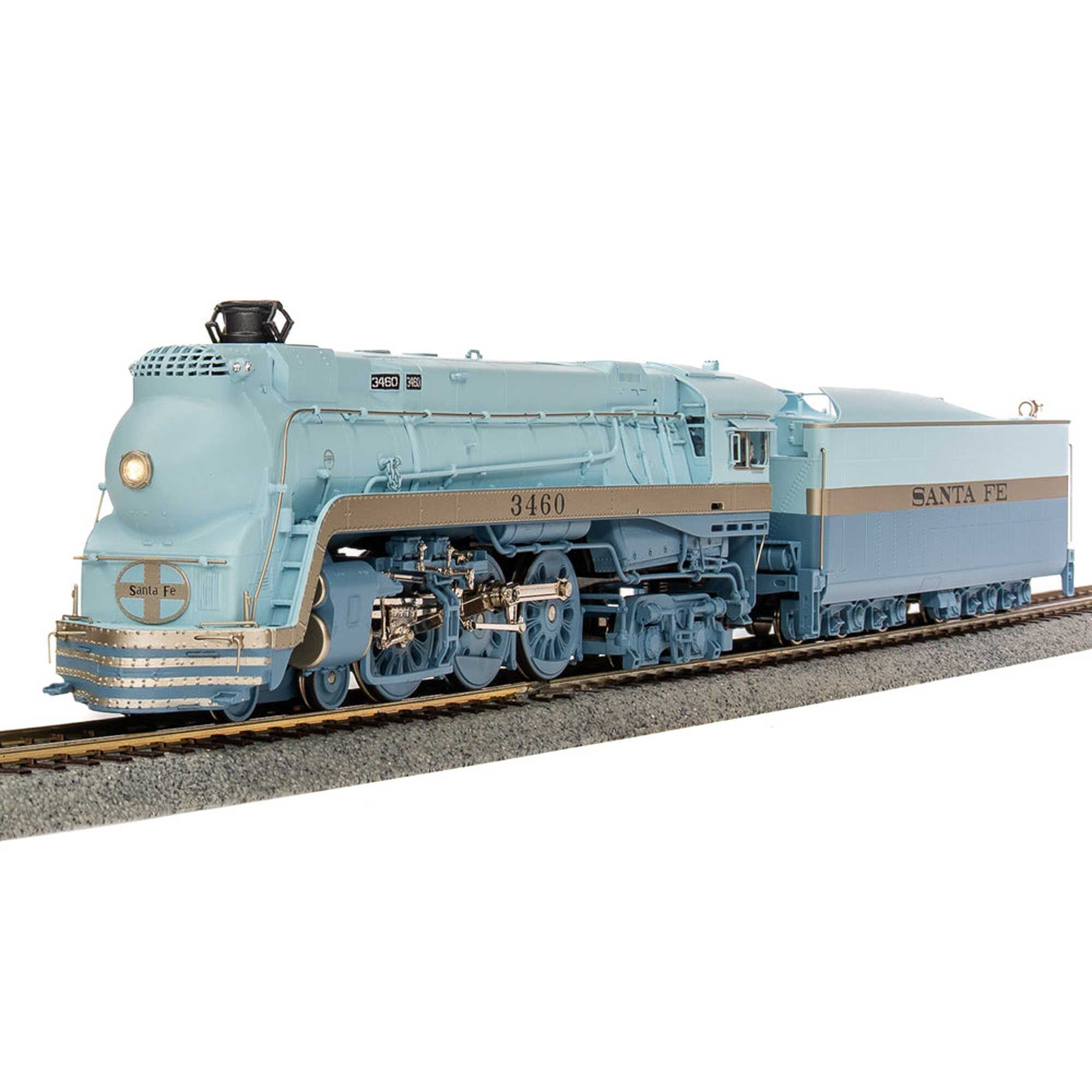 Broadway Limited Imports HO ATSF Blue Goose Locomotive, #3460