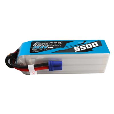 22.2V 5500mAh 6S 60C G-Tech LiPo Battery: EC5 22.2V 5500mAh 6S 60C G-Tech LiPo Battery: EC5