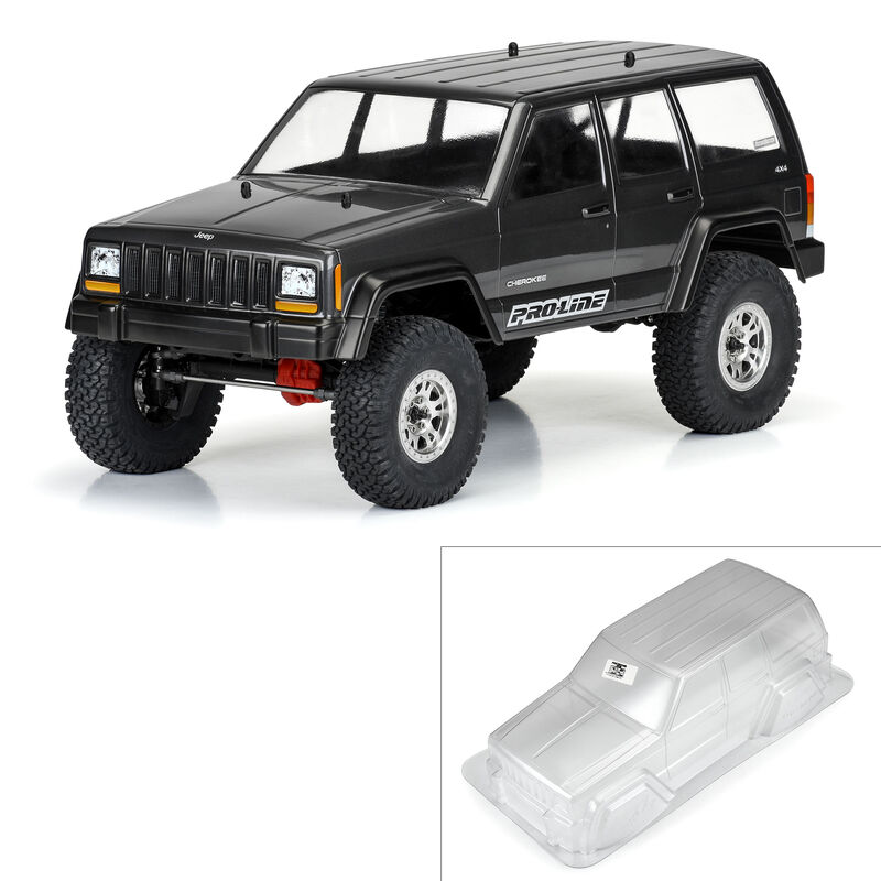 1/10 2001 Jeep Cherokee Clear Body 12.3&rdquo; (313mm) Wheelbase Crawlers