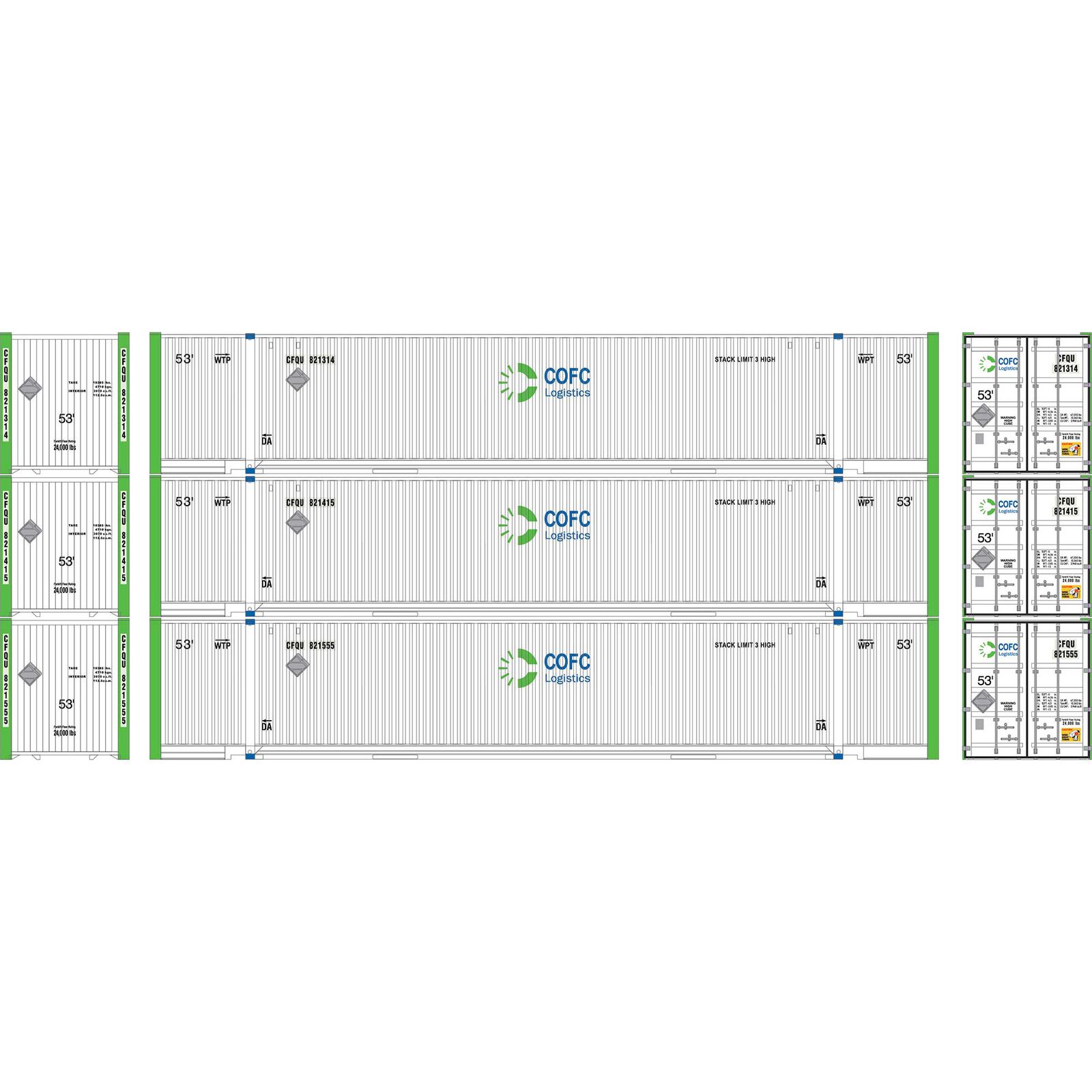 HO ATH 53' Jindo Containers, CFQU #821314/821415/821555 (3)