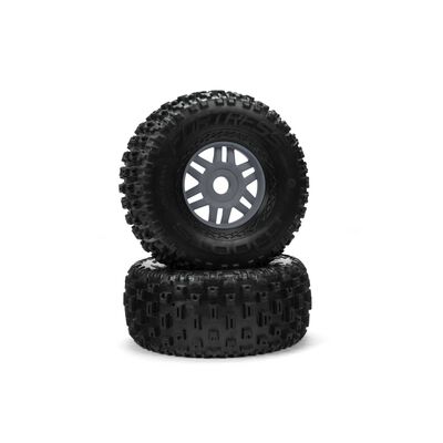 1/7 dBoots Fortress Front/Rear 2.4/3.3 Pre-Mounted Tires, 17mm Hex, Gunmetal (2) 1/7 dBoots Fortress Front/Rear 2.4/3.3 Pre-Mounted Tires, 17mm Hex, Gunmetal (2)