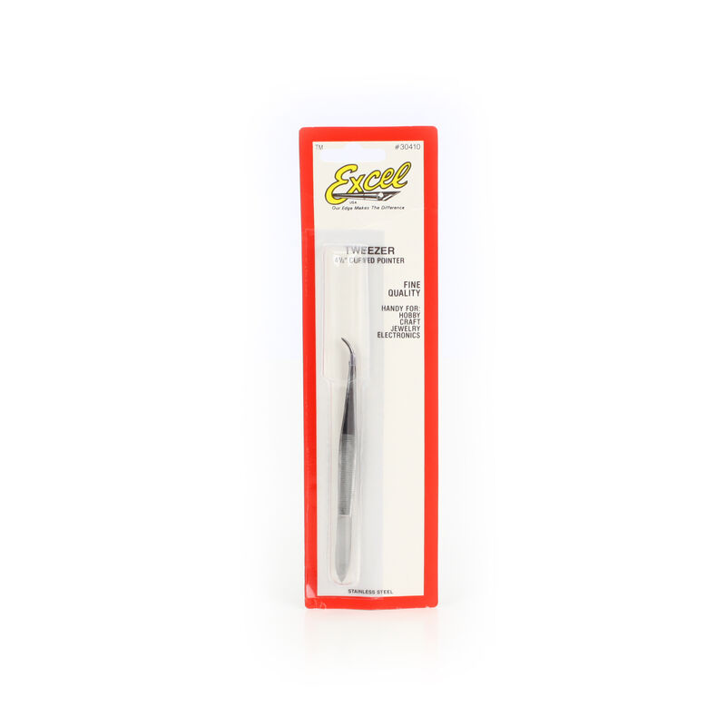 SS Tweezer,4-1/2" Curved