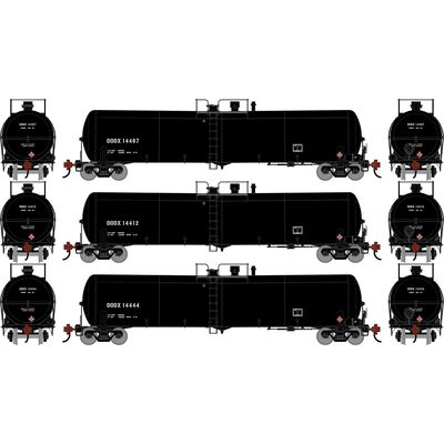 HO ATH 30K Ethanol Tank Car, DODX #14407/14412/14444 (3) HO ATH 30K Ethanol Tank Car, DODX #14407/14412/14444 (3)