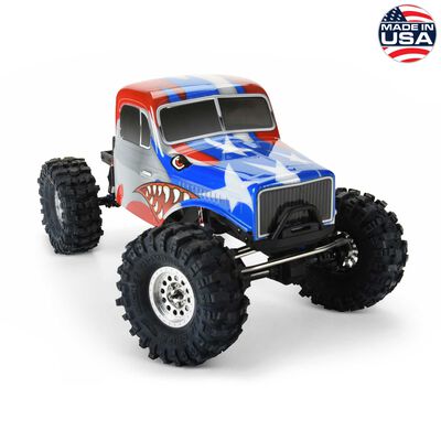 1/10 Limited Edition Pre-Cut/Pre-Painted Comp Wagon Cab-Only Body 12.3" (313mm) Wheelbase Crawlers, Stars and Stripes 1/10 Limited Edition Pre-Cut/Pre-Painted Comp Wagon Cab-Only Body 12.3" (313mm) Wheelbase Crawlers, Stars and Stripes