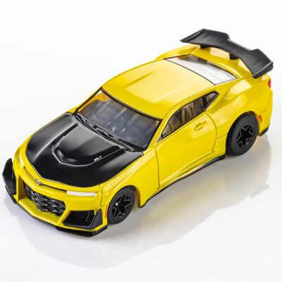 HO 2021 Chevy Camaro 1LE Mega G+ Slot Car, Shock Yellow HO 2021 Chevy Camaro 1LE Mega G+ Slot Car, Shock Yellow