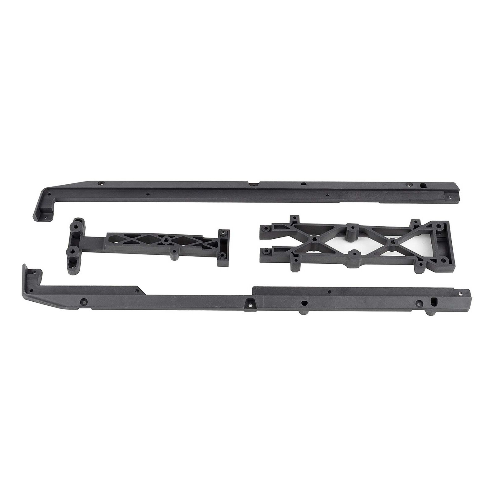 Factory Team Carbon Fiber Lower Chassis Brace Set, 1/7 Team Associated SR7