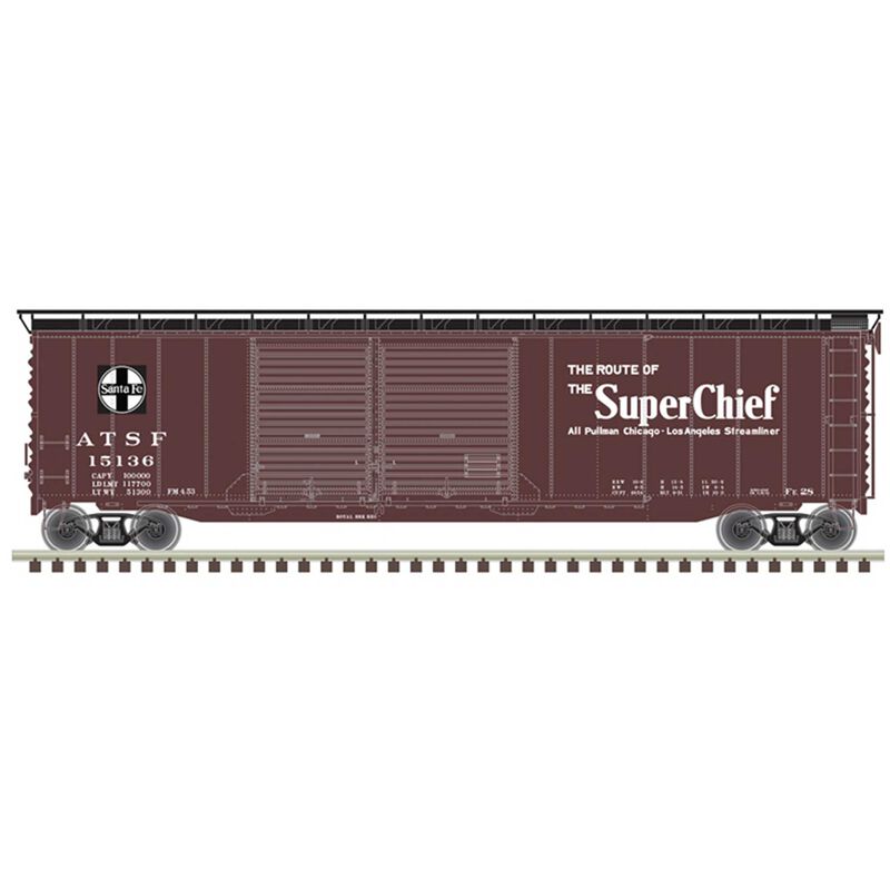 HO 50' Postwar Box Car Santa Fe "Super Chief"15136