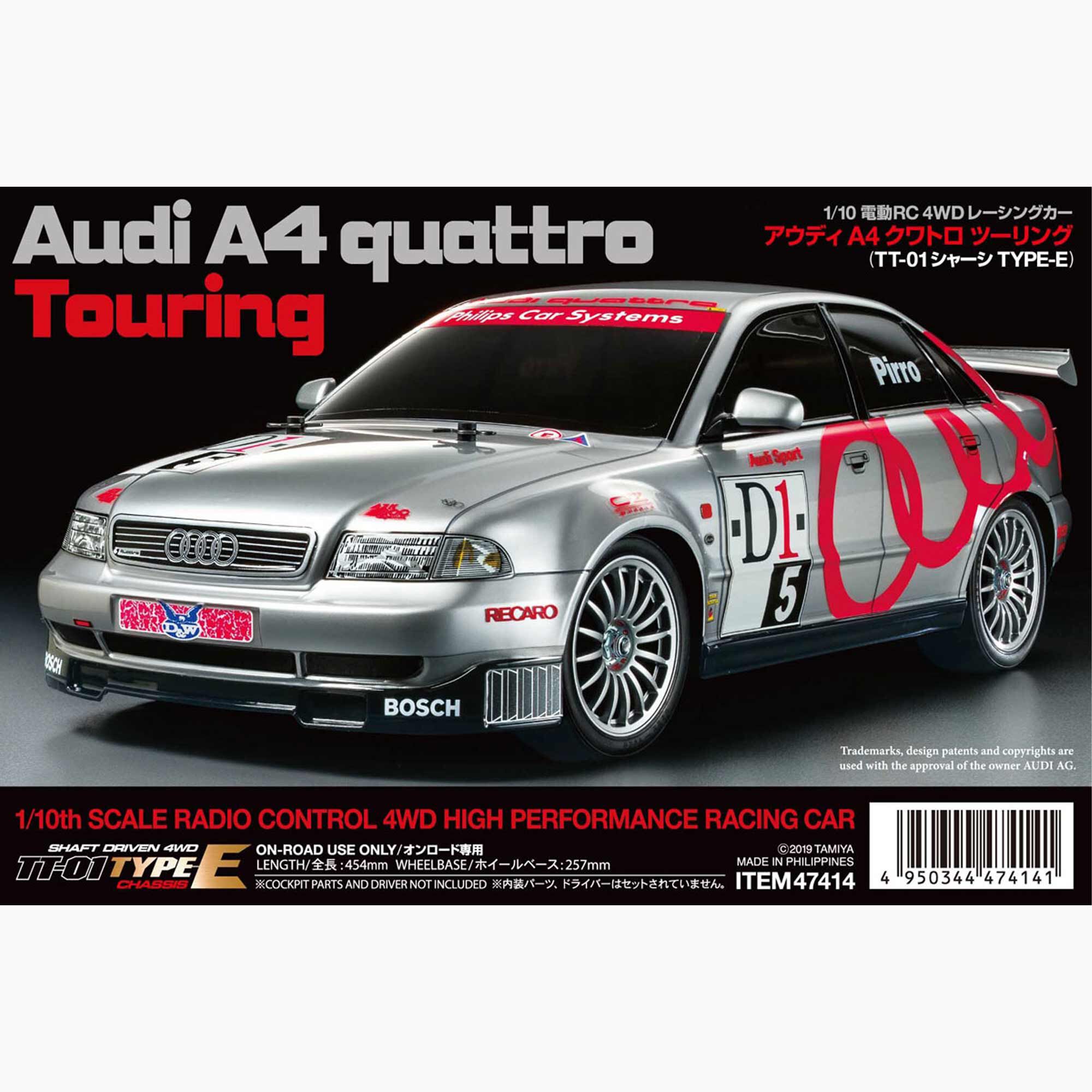 Tamiya 1/10 Audi A4 Quattro Limited Edition TT-01E 4x4 On-Road