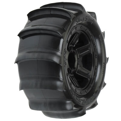 1/16 Sling Shot Fr/Rr 2.2" Sand Tires Mounted 12mm Blk Desperado (2) 1/16 Sling Shot Fr/Rr 2.2" Sand Tires Mounted 12mm Blk Desperado (2)