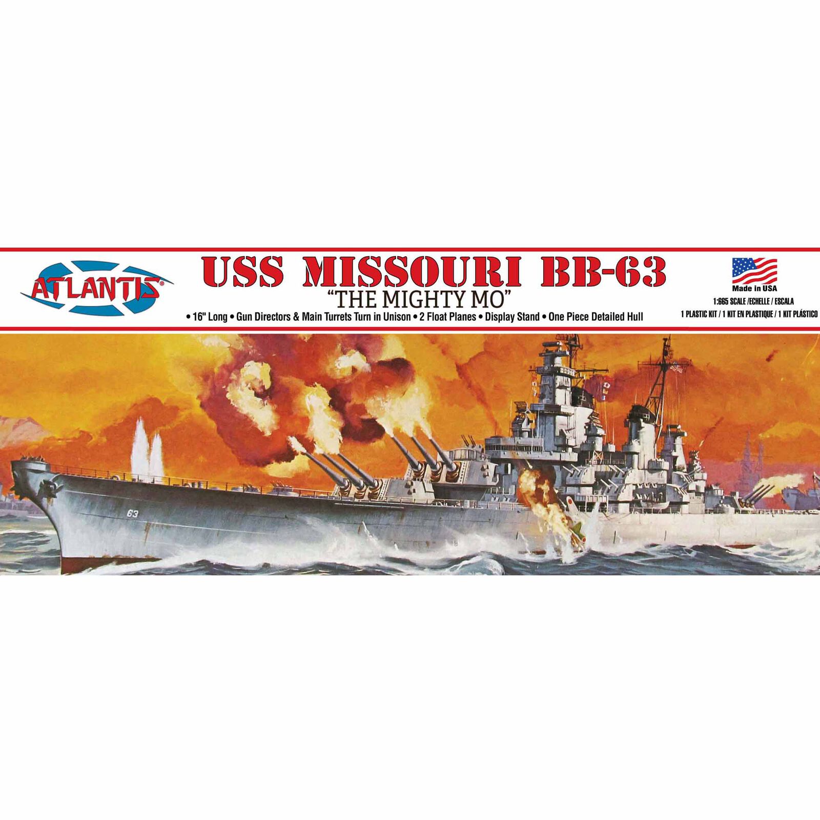 1/655 USS Missouri BB-63 "The Mighty Mo" Model Kit