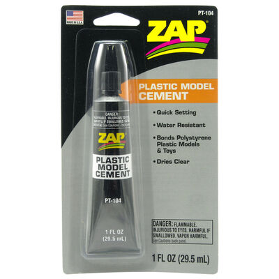 Plastic Model Cement, 1 oz, Carded Plastic Model Cement, 1 oz, Carded