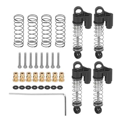 Machined Alloy 37mm Piggyback Shocks (4) for Axial 1/24 SCX24 Rock Crawler Machined Alloy 37mm Piggyback Shocks (4) for Axial 1/24 SCX24 Rock Crawler