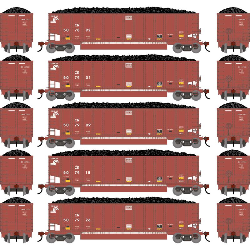 HO ATH Bethgon Coalporter w/Coal Load, Primed For Grime CR #507892/507901/507909/507918/507926 (5)