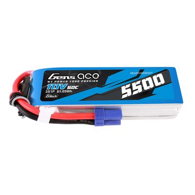 11.1V 5500mAh 3S 60C G-Tech LiPo Battery: EC5 11.1V 5500mAh 3S 60C G-Tech LiPo Battery: EC5