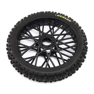 Dunlop MX53 Front Tire Mounted, Black: Promoto-MX Dunlop MX53 Front Tire Mounted, Black: Promoto-MX