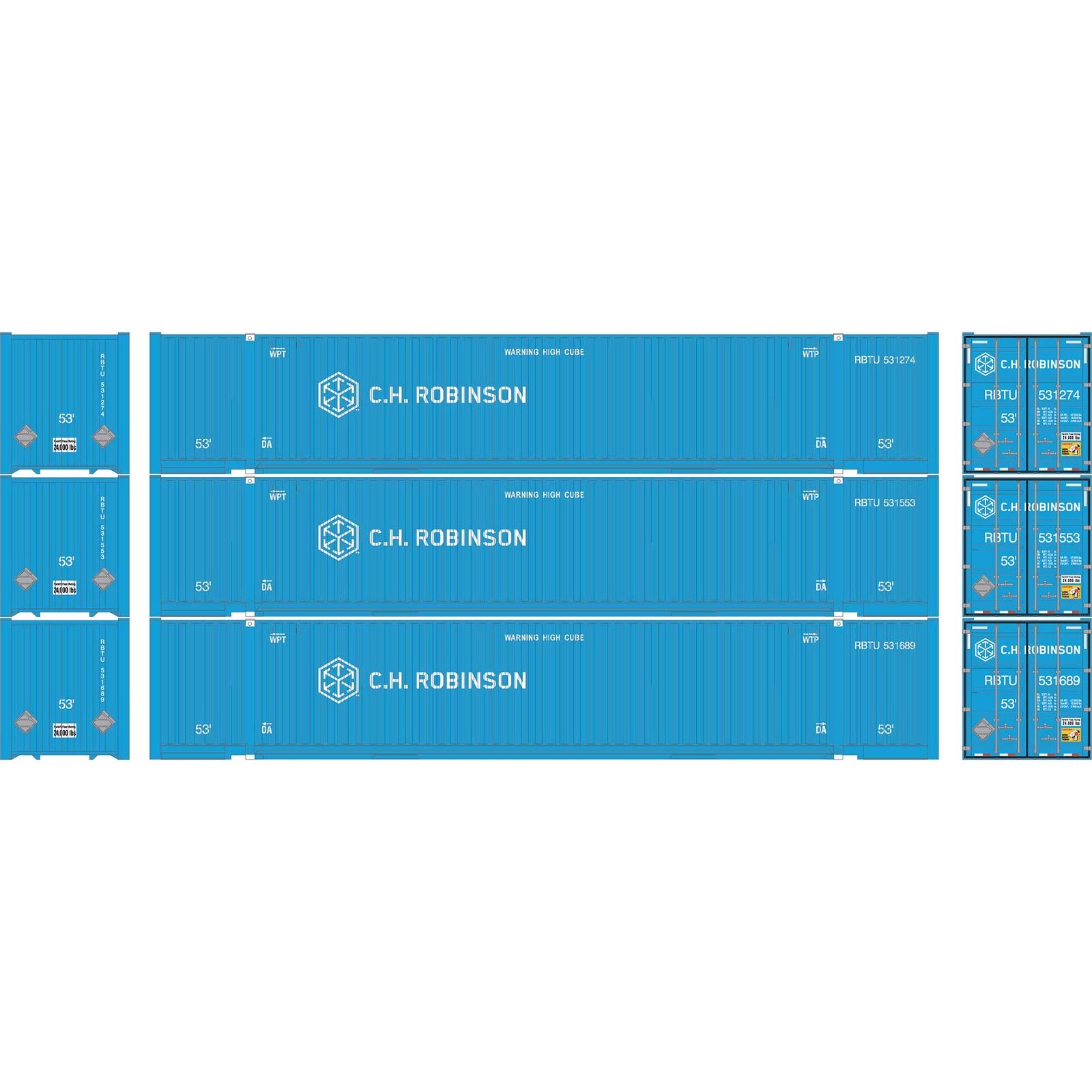 HO ATH 53' Jindo Containers, RBTU #531274/531553/531689 (3)