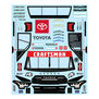 1/12 Pre-Cut 2024 Toyota Tundra Truck Clear Body: Losi NASCAR