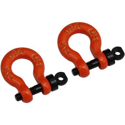 1/10 Scale Orange Tow Shackle D-Rings: Redcat Gen8 1/10 Scale Orange Tow Shackle D-Rings: Redcat Gen8