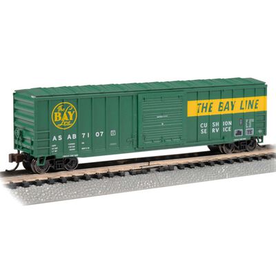 N ACF 50'6" Sliding Door Box Car The Bay Line #7107 N ACF 50'6" Sliding Door Box Car The Bay Line #7107