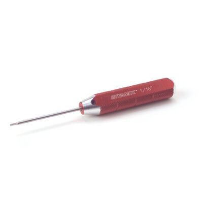 Machined Hex Driver, Red: 1/16" Machined Hex Driver, Red: 1/16"
