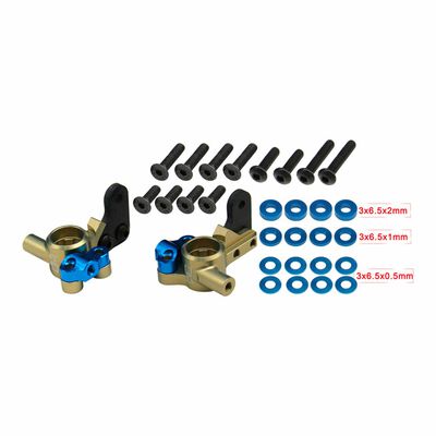 4mm Aluminum Adjustable KPI Steering Block Set, 1/10 Team Associated RC10B7/ RC10B7D 4mm Aluminum Adjustable KPI Steering Block Set, 1/10 Team Associated RC10B7/ RC10B7D