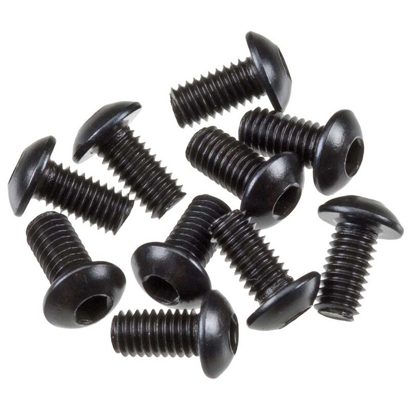 Hex Socket Button Head M3x6mm, Black (10)