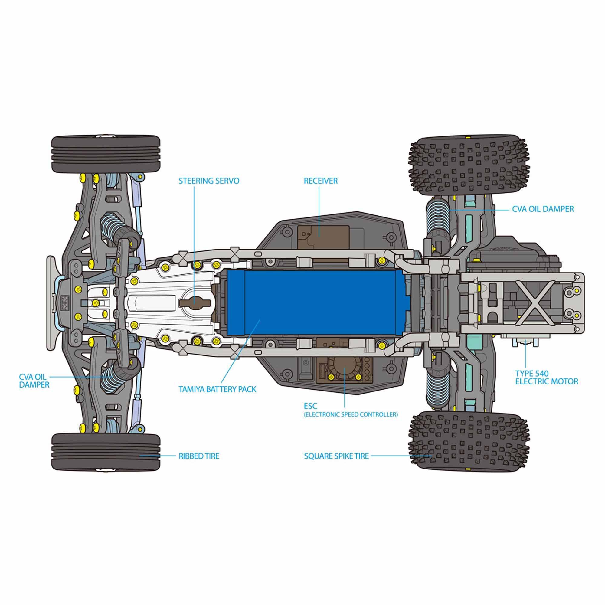 Tamiya 1/10 Fighter NXGEN DT-04 2WD Buggy Kit | Tower Hobbies
