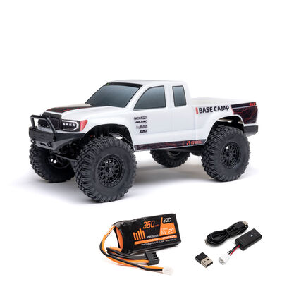 1/24 SCX24 Base Camp 4X4 RTR Brushed Rock Crawler (Battery & Charger Included), White - SCRATCH & DENT 1/24 SCX24 Base Camp 4X4 RTR Brushed Rock Crawler (Battery & Charger Included), White - SCRATCH & DENT