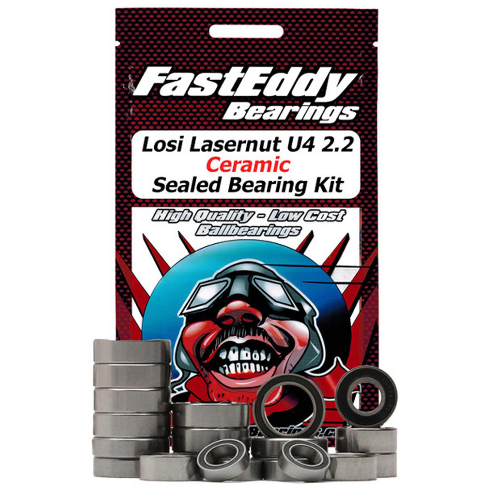Ceramic Sealed Bearing Kit: Losi Lasernut U4 2.2