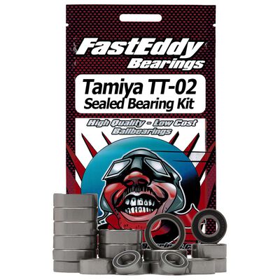 Rubber Sealed Bearing Kit: Tamiya TT-02 Chassis Rubber Sealed Bearing Kit: Tamiya TT-02 Chassis
