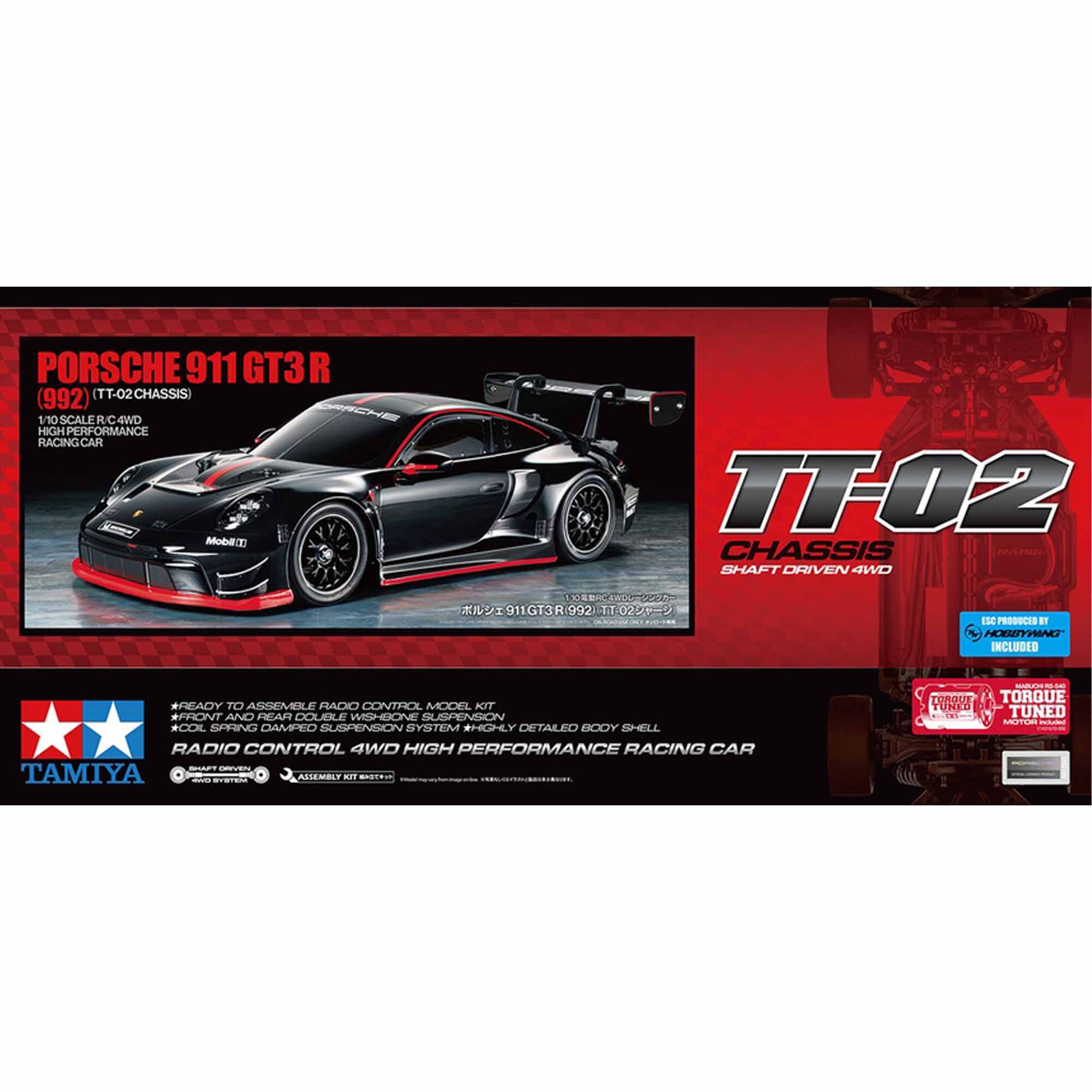 Tamiya 1/10 Porsche 911 GT3 R TT-02 4x4 Touring Car Kit | Tower
