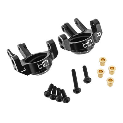 Aluminum Steering Knuckles, Black: SCX10 II Aluminum Steering Knuckles, Black: SCX10 II