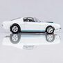 HO 1965 Ford Shelby GT350 Mega G+ Slot Car, White & Blue