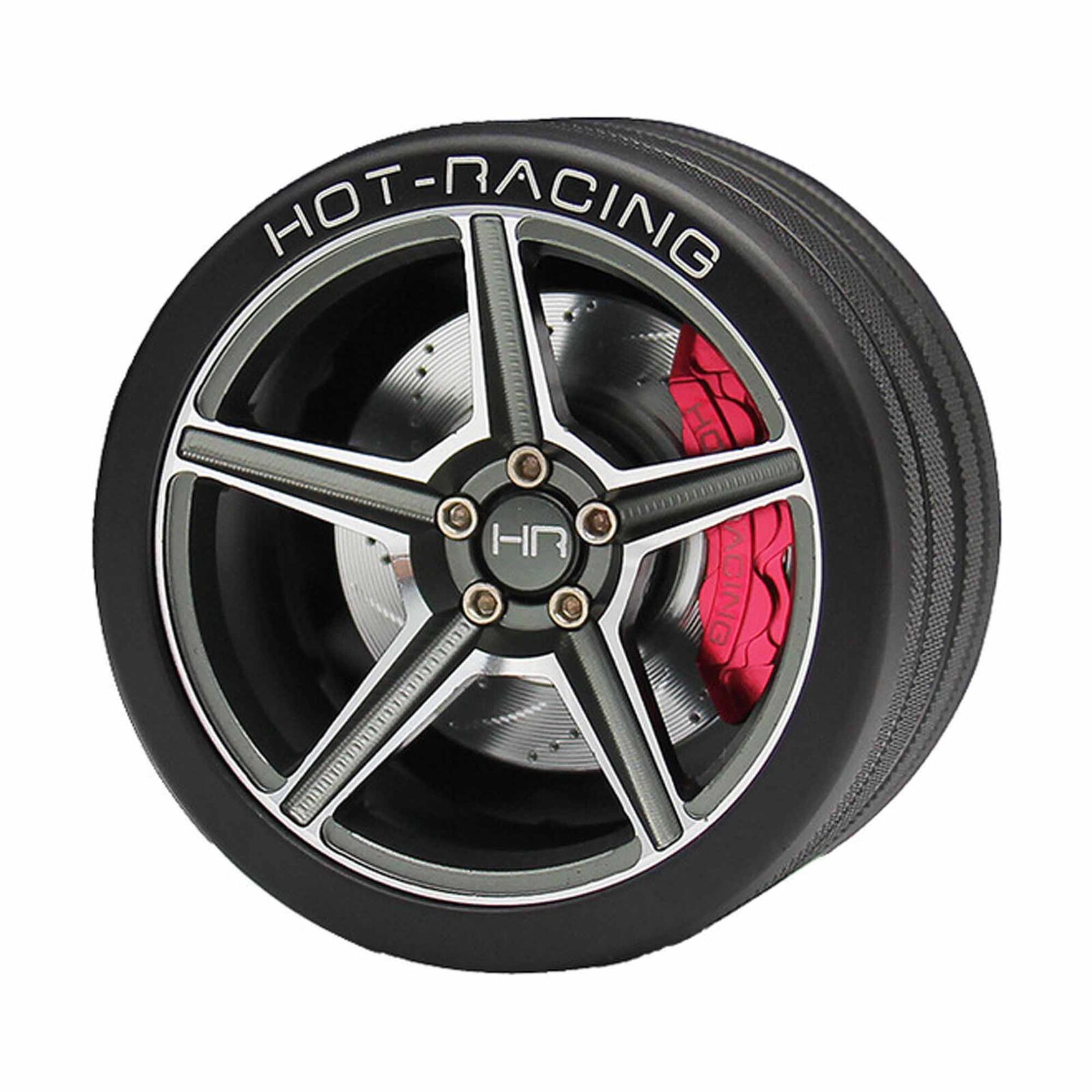 Aluminum 5 spoke Steering Wheel, FlySky NB4 Transmitter, Gunmetal