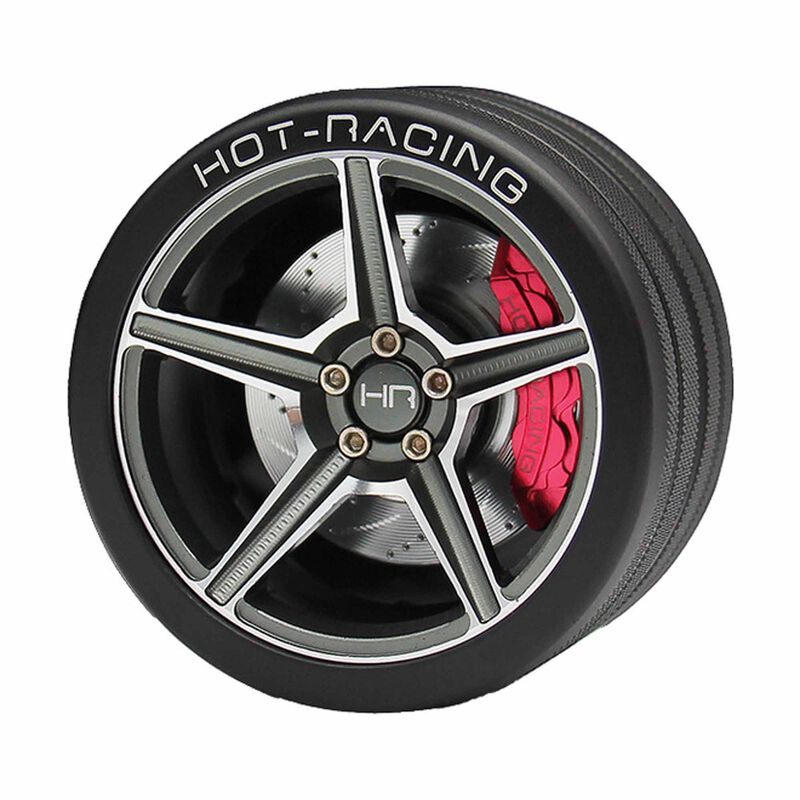 Aluminum 5 spoke Steering Wheel, FlySky NB4 Transmitter, Gunmetal