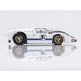 HO 1966 Ford GT40 Mk.II #97 Mega G+ Slot Car, White & Black