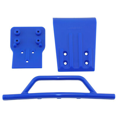 Front Bumper/Skid Plate, Blue: SLH 4x4 Front Bumper/Skid Plate, Blue: SLH 4x4