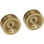 Brass Wheels Only, 26.5mm (2): SCX24