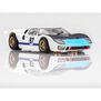 HO 1966 Ford GT40 Mk.II #97 Mega G+ Slot Car, White & Black