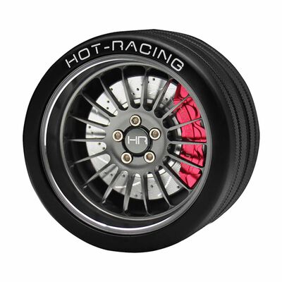 Aluminum 18 Spoke Steering Wheel, FlySky NB4 Transmitter, Gunmetal Aluminum 18 Spoke Steering Wheel, FlySky NB4 Transmitter, Gunmetal