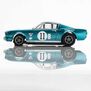 HO 1965 Shelby GT350R Donohue Mega G+ Slot Car, White & Blue