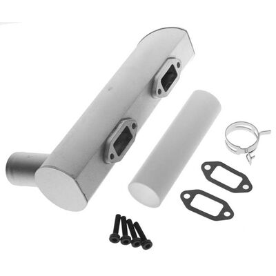 Muffler Left 2-Hole: DLE-222 Muffler Left 2-Hole: DLE-222