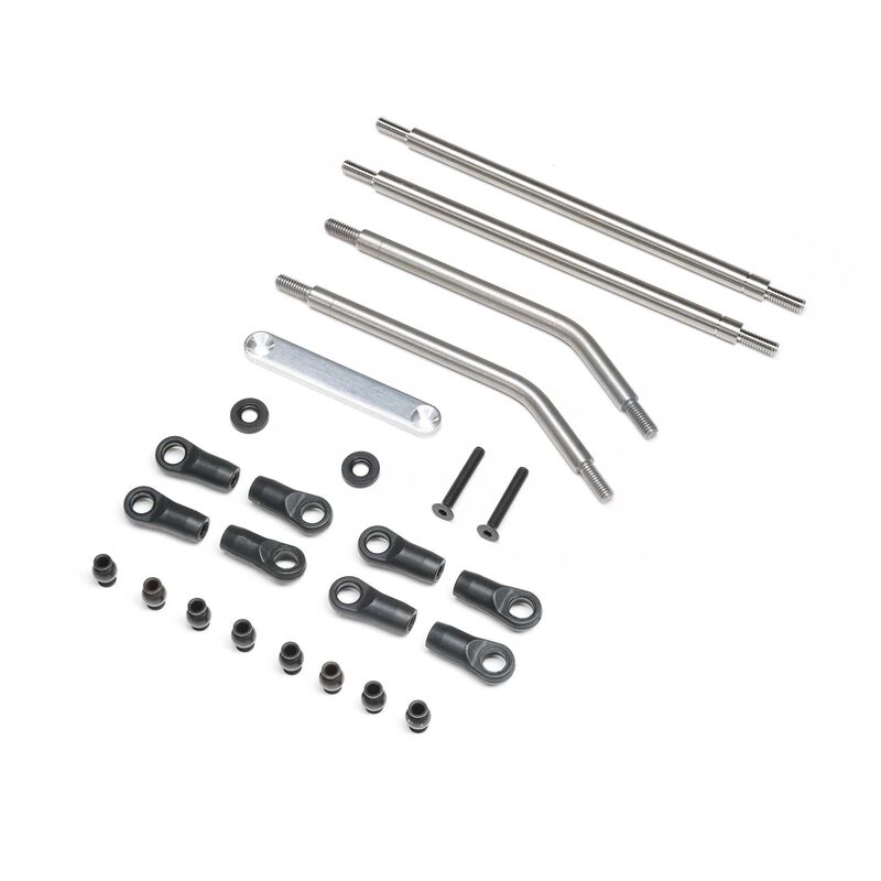 Front Upper/Lower Links Set, Titanium: AXP8
